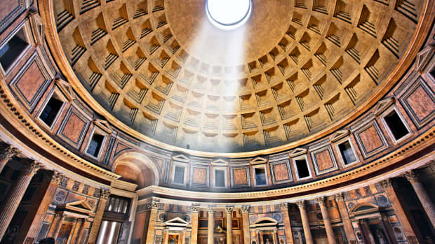 The dome of the Pantheon, in Rome.