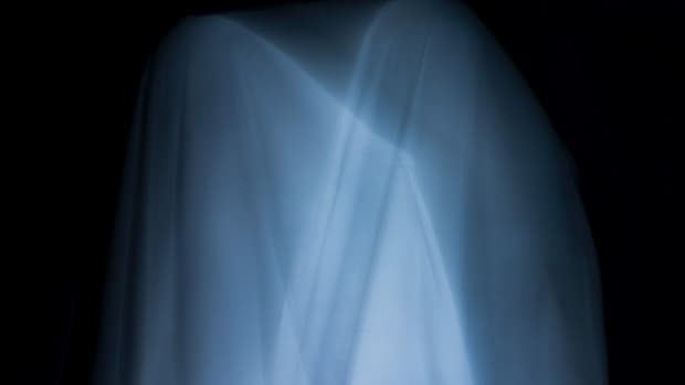 Ghostly image of a double exposed sheet