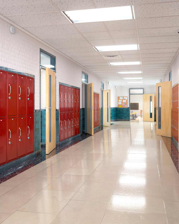 lockers and school floor